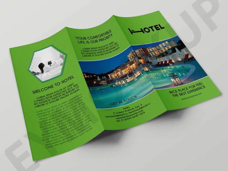 Real Estate Hotel Tri-Fold Brochure