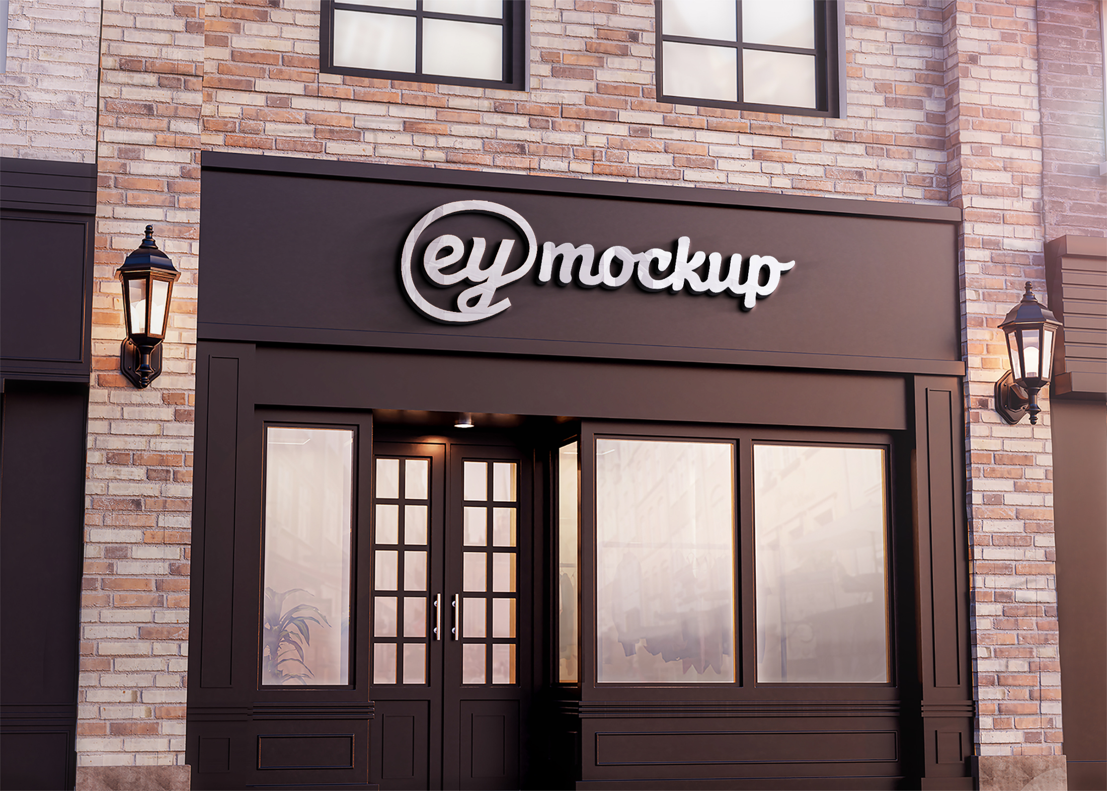 eymockup Shop Logo Mockup
