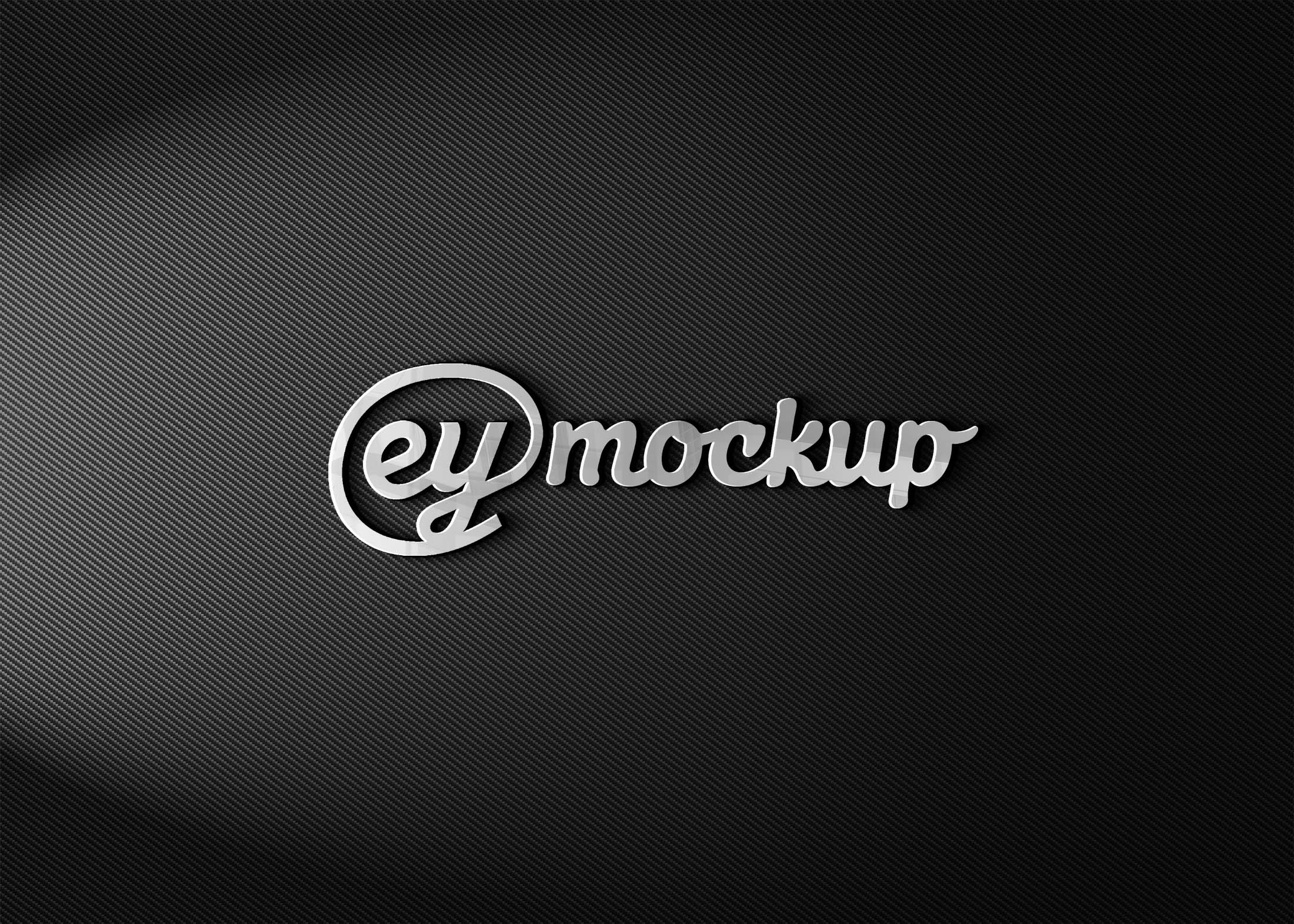 Eymockup Steel Logo Mockup