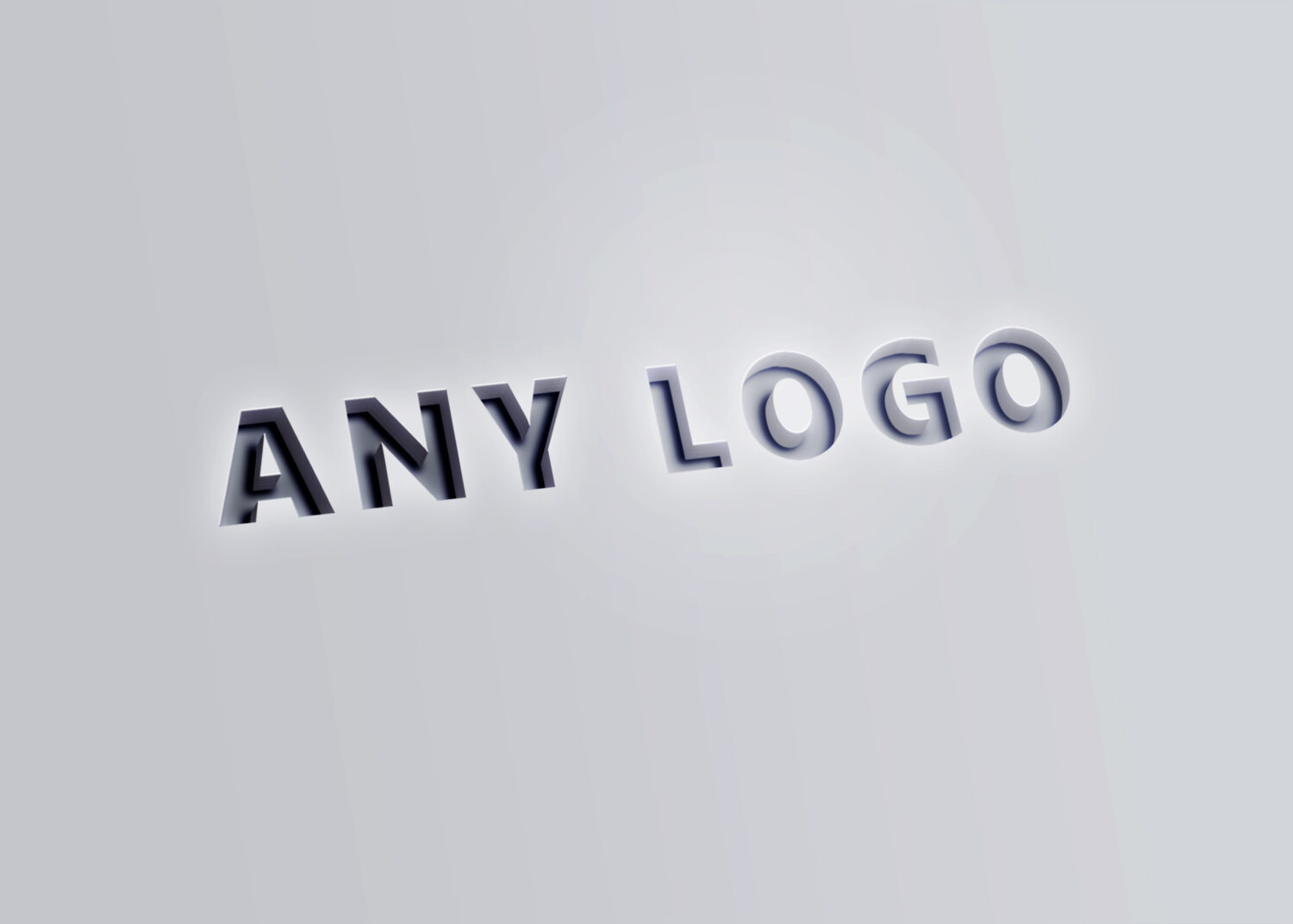 Laser Cut Logo Mockup