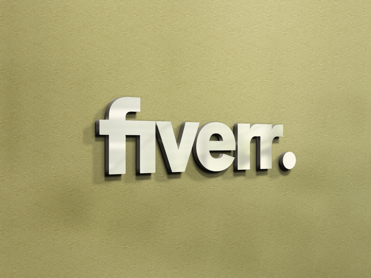 fiverr New 3D Logo Mockup