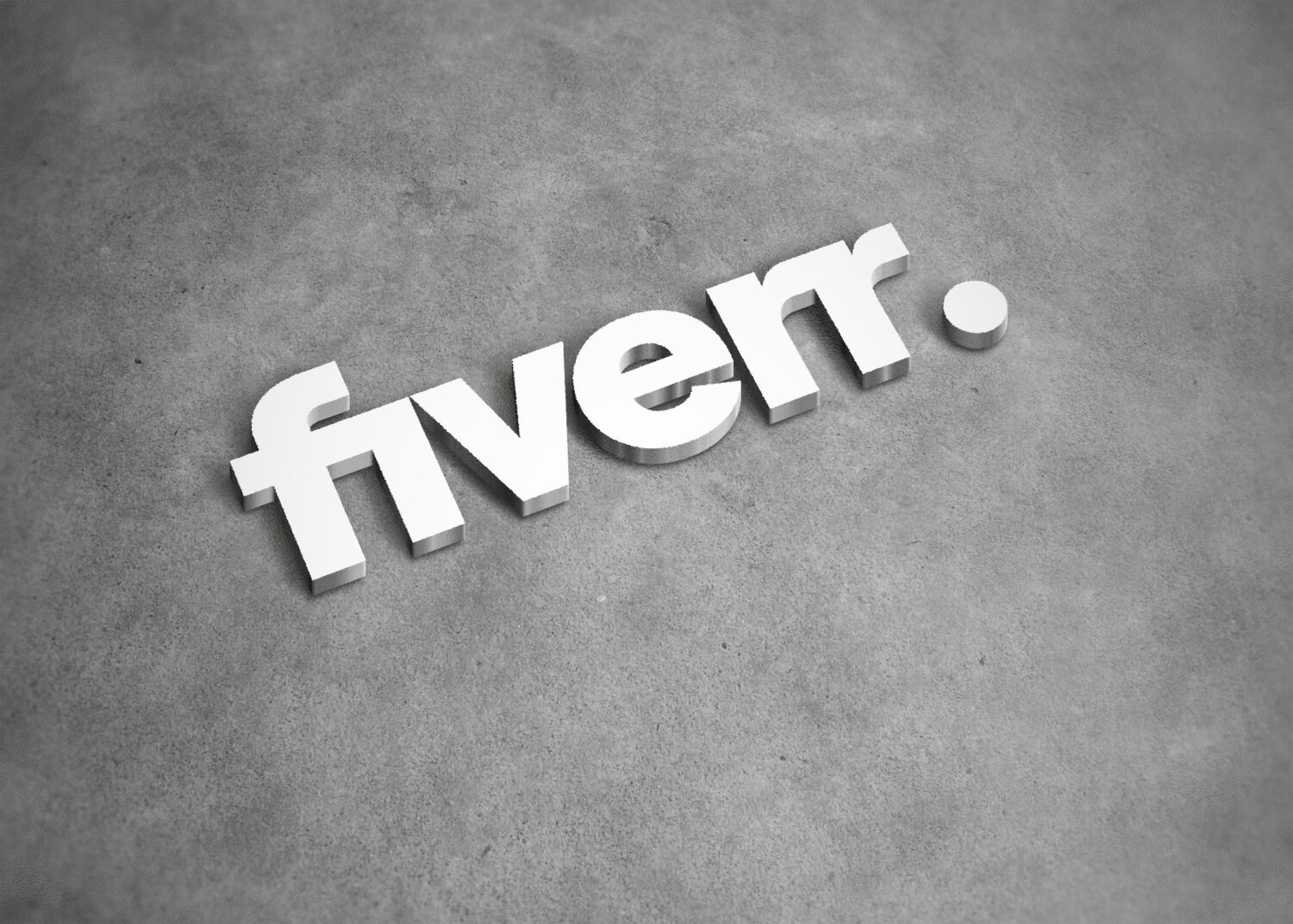 fiverr Road Background 3D Logo Mockup