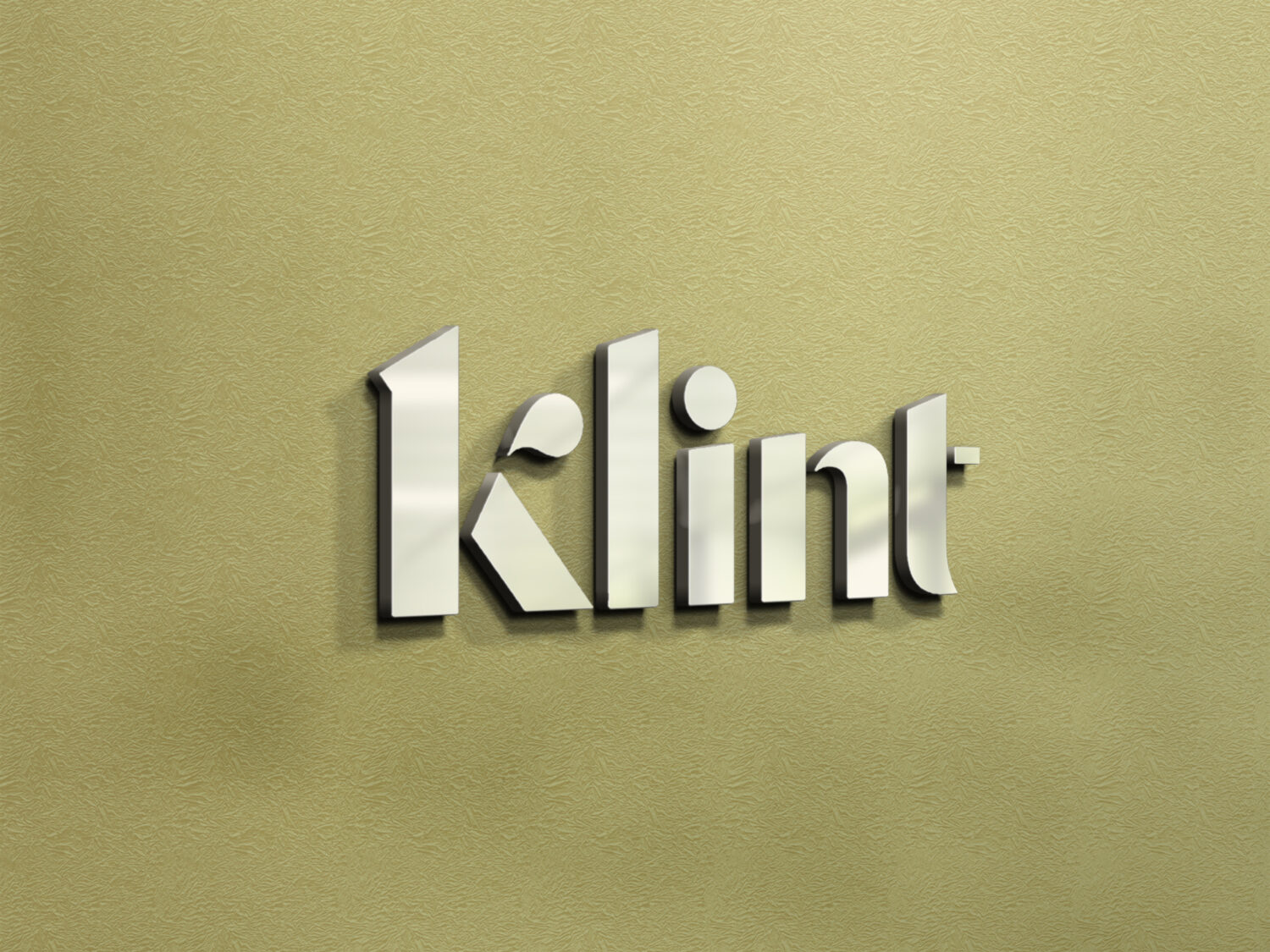 Klint New 3D Logo Mockup